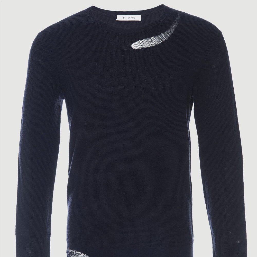 FRAME Men’s distressed sweater